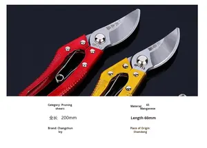 Ciseaux de taille professionnels en acier au carbone de qualité industrielle, cisailles de taille à lame droite, outil de jardinage <span class=keywords><strong>pour</strong></span> <span class=keywords><strong>gaucher</strong></span>, <span class=keywords><strong>sécateur</strong></span> <span class=keywords><strong>pour</strong></span> le jardinage - Product Image 6