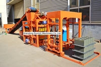 Machine automatique à blocs de béton QTJ4-25D, machine à fabriquer des blocs creux en ciment