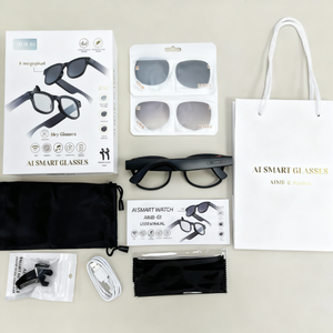 Gafas Traductoras Inteligentes <span class=keywords><strong>con</strong></span> Cámara <span class=keywords><strong>con</strong></span> IA y Bluetooth 5 para Traducción de Idiomas y Aplicaciones de Seguridad - Product Image 6