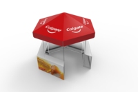 Support de stockage de tente de promotion de salon commercial d'auvent d'événement de tente de toit Durable portatif pour la tente commerciale extérieure de stand de kiosque