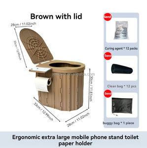 Toilettes portables pour adultes, pot de voyage, commode, seau, pour voiture, extérieur, randonnée, tente, bateau, plage, maison - Product Image 5