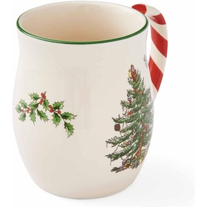 Taza con Diseño de Árbol de Navidad Spode con Asas de Bastón de Caramelo, Apta para <span class=keywords><strong>Microondas</strong></span> y Lavavajillas, Juego de 4 Piezas - Product Image 4