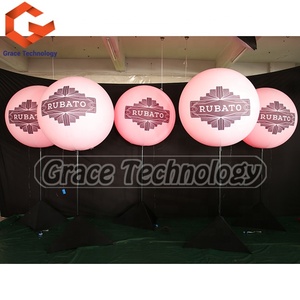 Quảng cáo <span class=keywords><strong>Inflatable</strong></span> đứng LED ánh sáng bóng Tripod Balloon với logo LED bóng đứng cho trang trí đám cưới - Product Image 3