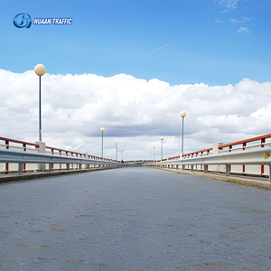 <span class=keywords><strong>Precio</strong></span> Directo de Fábrica para Barandilla de Seguridad Anticorrosión de 2 Ondas para Carreteras, Poste Redondo de Acero Q355 Galvanizado en Caliente, Probado en Contra Impactos EN1317 - Product Image 1