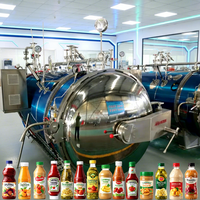 Nouvel Autoclave Automatique en Acier Inoxydable à Pulvérisation d'Eau pour la Pasteurisation par lots du Thon Trempé dans l'Eau et l'Huile