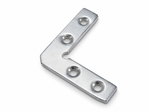 Profil en L en fer 62x62mm, revêtement en zinc, revêtement en poudre, support d'angle métallique, quincaillerie pour meubles, pour porte de placard, armoire - Product Image 1