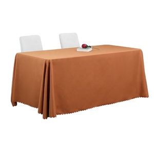Premium Polyester Fabric Rectangular <b>Table</b> Cloth for Wedding Banquet and Restaurants - Product Image 1