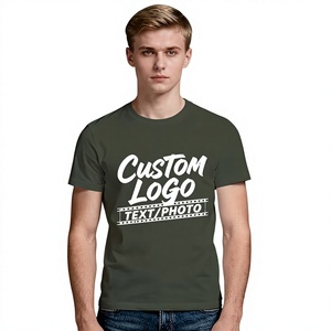 Custom Printed Men's O-Neck Short Sleeve T-Shirt With Letter Pattern Casual Jersey Cotton <b>White</b> Front Logo Design - Product Image 5