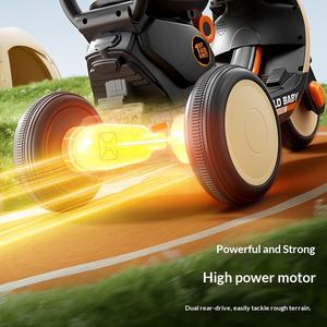 Moto électrique pour enfants, <span class=keywords><strong>tricycle</strong></span> jouet télécommandé en plastique, pour bébés de <span class=keywords><strong>1</strong></span> à 6 ans, avec musique et éclairage, cadeau de Nouvel <span class=keywords><strong>An</strong></span> pour garçons - Product Image 2