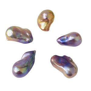Ciondolo di Perle d'Acqua Dolce Barocche 4A all'Ingrosso, Grande Bianco Stile Regina del Ghiaccio con Argento Sterling 925 per Regalo di Nozze - Product Image 5