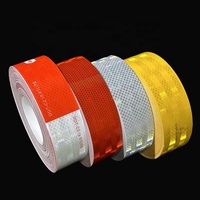 Rollo de Cinta Reflectante Grado Diamante Micro Prismática para Camión, Adhesivo Reflector de Seguridad Amarillo para Advertencia y Accesorios de Auto