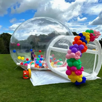 Tente gonflable d'extérieur pour enfants, ballons de fête, maison de jeu, tente à bulles transparente en PVC, maison à bulles gonflable