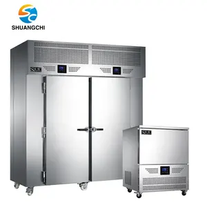 Stainless Steel 36 Layers Electric Blast Chiller With Trolley Commercial Refrigeration Fridge Industrial Frozen Freezer