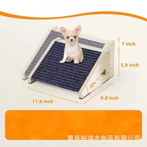 Rampa de madera para mascotas, escalera para subir para mascotas, escaleras para perros, escalera portátil de madera maciza para subir para mascotas - Product Image 2