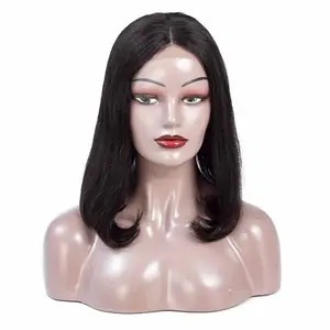 Perruque Bob Lace wig Remy naturelle courte — beeos, cheveux lisses et alignés, coupe en ligne, 4x4, 100% cheveux humains, échantillon gratuit, pour afro-américains