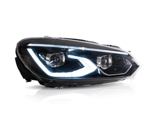 Faros Delanteros LED de Doble Haz VLAND para <span class=keywords><strong>VW</strong></span> <span class=keywords><strong>Golf</strong></span> 6 / MK6 2010 2011 2012 <span class=keywords><strong>2013</strong></span> 2014 con Señal de Giro Secuencial DRL - Product Image 6