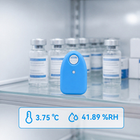 Enregistreur de température et d'humidité à batterie longue durée, réutilisable pour le stockage de vaccins médicaux