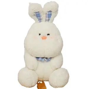 Bunny Toy Baby Learning Benutzer definierte weiße Plüsch Langohr Kaninchen Soft Stofftier für Kinder Geburtstags geschenk