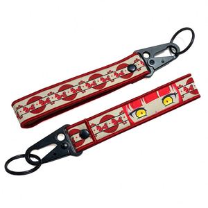 High Quality <b>Customized</b> Printed Nylon Short Strap Anime <b>Key</b> Chain Cartoon Mobile Phone Wrist Lanyard Keychains - Product Image 1