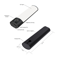 Lampe LED sans fil KERUI pour intérieur, chambre, escalier, armoire, avec détecteur de mouvement infrarouge, rechargeable par USB, pour éclairage nocturne