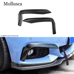 Pour Série 4 F32/F33/F36 Décoration d'angle de pare-chocs avant en fibre de carbone style CC 2013-2019 - Product Image 1