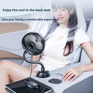 Nouveauté 2025 Ventilateur de voiture à trois vitesses 5V Réglage de la vitesse 12V Ventilateurs électriques de refroidissement pour voitures - Product Image 2