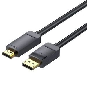 Câble convertisseur - DisplayPort mâle vers HDMI 4K mâle, 3 m de longueur, couleur noire, idéal pour connecter des appareils haute résolution - Product Image 1