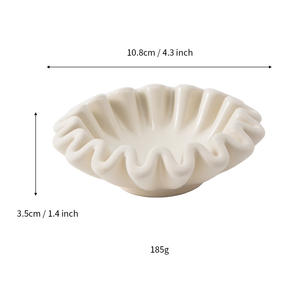 Plateau à bijoux en céramique blanche, style nordique, en porcelaine, pour ranger et présenter boucles d'oreilles et colliers, idéal pour emballage cadeau - Product Image 5