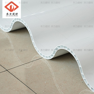 Pvc Corrugated Hollow Tile 1060mm Wave Shaped For Livestock Heat Preservation Shed - Product Image 2