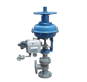 Nuzhuo DN25-250 WCB Pneumatic Angular Control Regulating Valve Stainless Steel with Positioner Actuator Media Industry