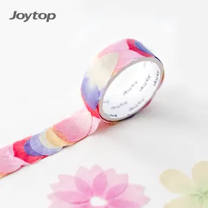 Joytop 7875 Individuell Bedruckte Dekoration Gestanzte Rolle Blütenblätter Aufkleber Washi Band