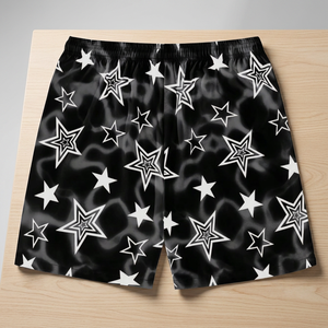 Latest Design 100% Cotton Double <b>Layer</b> Mesh Quick Dry Solid Basketball Shorts with Drawstring Closure 7 Inseam - Product Image 3