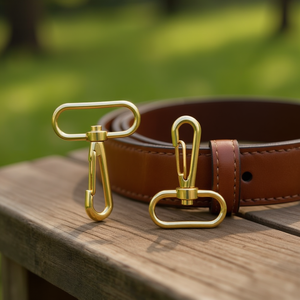 Moschettone in Metallo ILAN 56x42mm Oro 2 Pezzi Accessorio per Cintura - Product Image 2