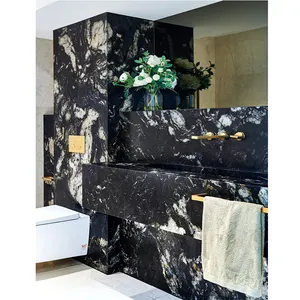 Titanium black marble bathroom wall marble and granite slabs tiles with cheap price granite countertop island top and vanity top