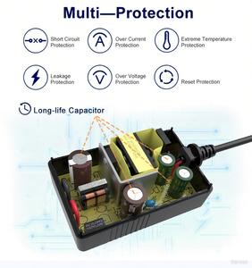 Myixi 18W USB Type-C PD <span class=keywords><strong>adapter</strong></span> 5V 9V 12V <span class=keywords><strong>15V</strong></span> 19V 24V 1A <span class=keywords><strong>2A</strong></span> 3A 5A PC chất liệu cho điện thoại máy tính bảng máy tính xách tay với ánh sáng Led kết nối - Product Image 4