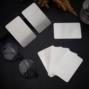 Fibbie Metalliche All'Ingrosso, Spessore 0,8 mm, in Acciaio Inossidabile, con Tecnica Spazzolata, Argento Inciso, Biglietti da Visita Personalizzabili Fai-da-te per Regali Aziendali - Product Image 2