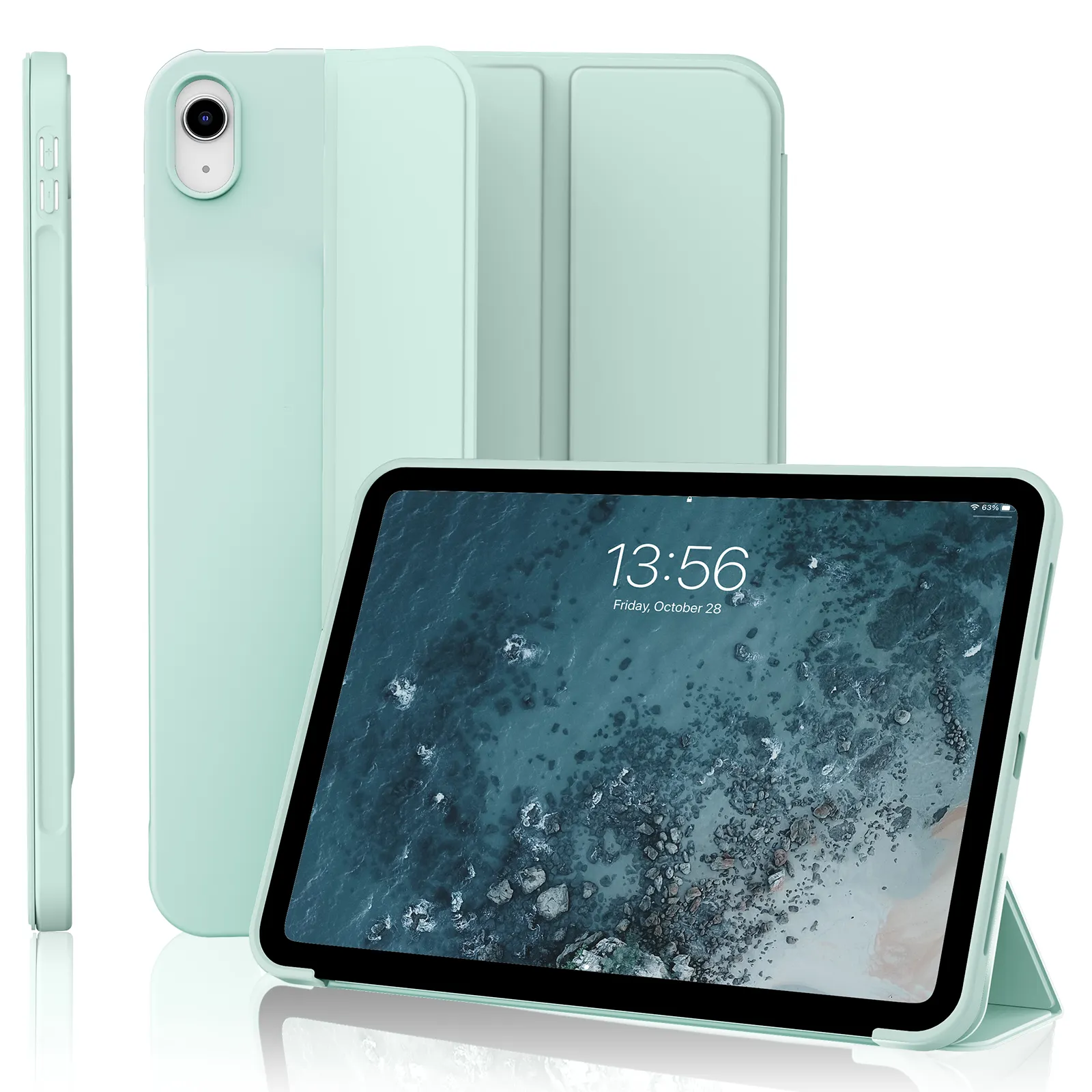 Funda para tableta de colores Premium de alta calidad, funda protectora con soporte inteligente magnético fuerte para iPad 10th 10,9 pulgadas