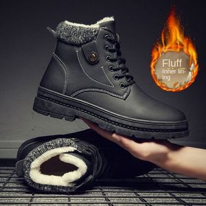 Vente en gros de nouvelles bottes d'hiver chaudes pour hommes, en fourrure, imperméables, à tige haute, résistantes au froid - Product Image 5