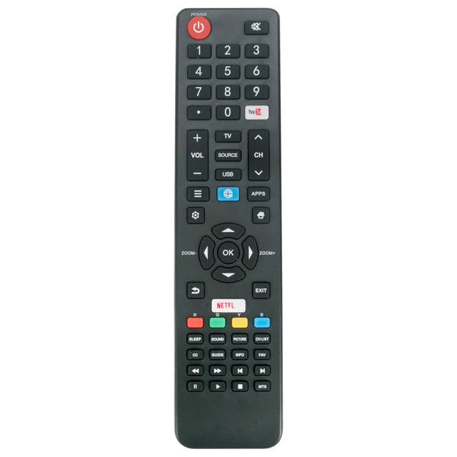 New RC320 Replace Remote Control for JVC LCD TV MGU43X 43D1680 MGU49X 43D1800 49SUHD 49UHD18 4K 50D1200 50D1200F 50D1400