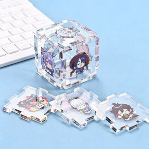 Rompecabezas Acrílico Personalizado DIY, Decoración de Escritorio con Diseño de Estrella Animada, Regalo para Fanáticos del Anime, Exhibidor de Tarjetas - Product Image 1