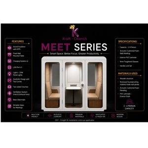 Cabina Acústica para Oficina Serie Meet, la Más Vendida, con Diseño Insonorizado para Reuniones Privadas, Llamadas y Espacios de Trabajo Modernos, en Venta - Product Image 6