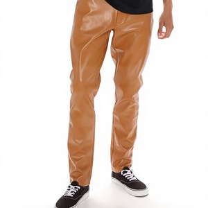 กางเกงหนังแกะสำหรับผู้ชายกางเกงหนังแท้ - Product Image 1