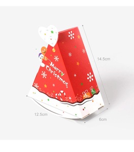 Pohon Natal berbentuk kotak kardus kemasan permen kue kemasan kotak Natal untuk coklat - Product Image 6