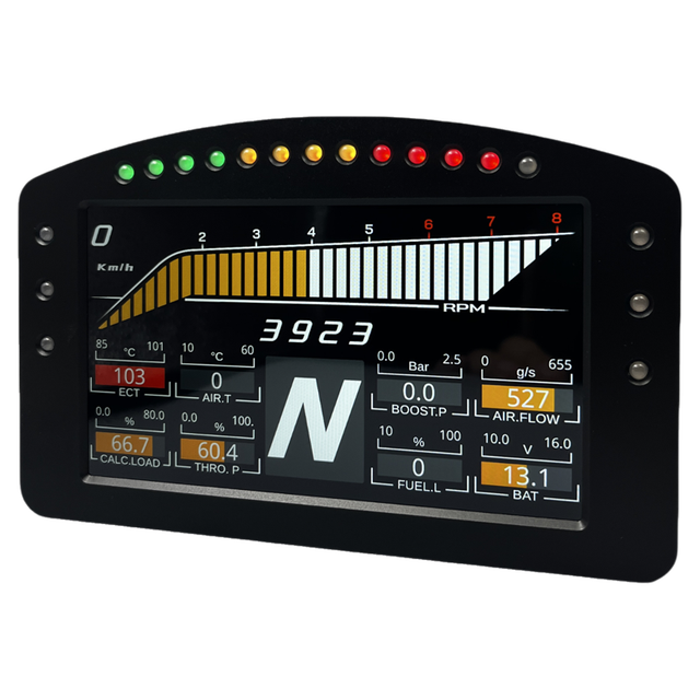 7" HD OBD2 Digital Racing Dashboard | Metric System (KM/H, °C) | Multi-Data Display for Europe Asia Oceania Car Retrofit