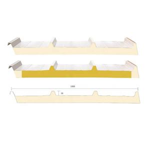 Panel sándwich de <span class=keywords><strong>teja</strong></span> aislado <span class=keywords><strong>tipo</strong></span> superpuesto de cuatro picos - Product Image 1