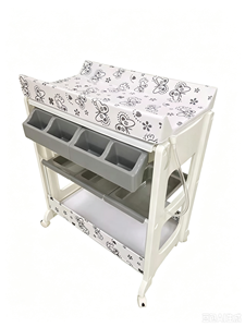 Station de change pour bébé robuste et multifonctionnelle 2 en 1 avec baignoire intégrée et coussin en mousse pour le change de couches et le bain des nourrissons - Product Image 6