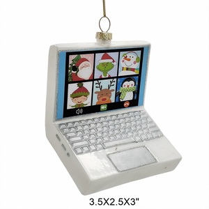 Adorno de Cristal Soplado de Lujo con Lentejuelas para Árbol de Navidad, Decoración Artesanal para Árbol de Navidad, Colección Tech - Product Image 2