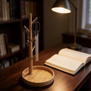 ชั้นวางของรูปทรงกิ่งไม้, ที่จัดระเบียบเครื่องสำอางบนโต๊ะ, ชั้นวางเครื่องสำอางไม้ไผ่ - Product Image 2