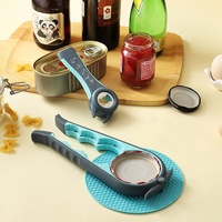 Ouvre-bocal Ensemble de 3 pièces Ouvre-couvercle multifonction Ergonomique Antidérapant Ouvre-bouteille multifonction pour mains faibles