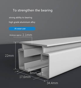 Nouvelle Rail de Rideau Électrique Intelligente WiFi TUYA Compatible Alexa Google Home pour le marché américain - Product Image 5